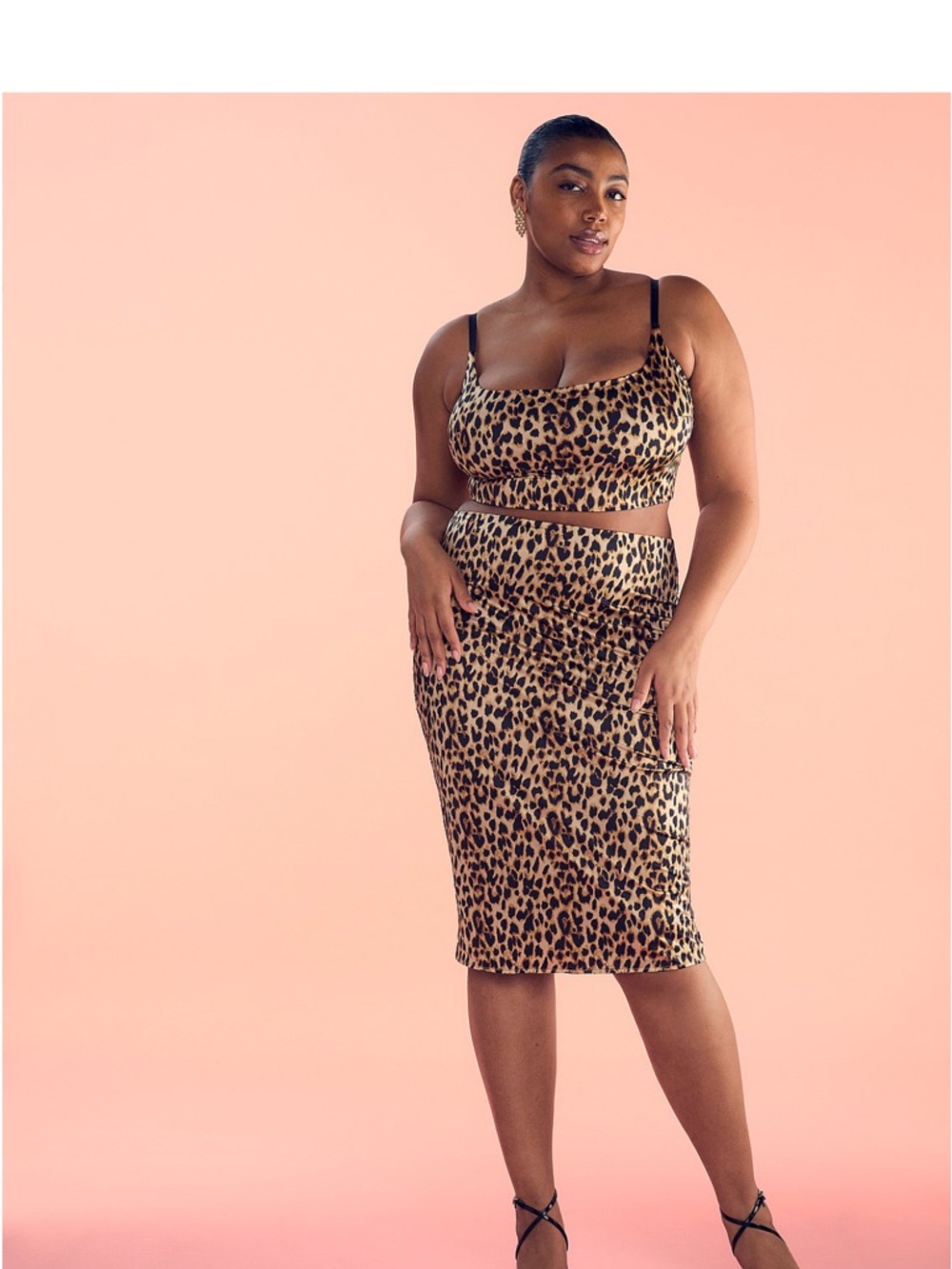 NWT Victoria's Secret Leopard Print Pencil Skirt AND MATCHING TOP